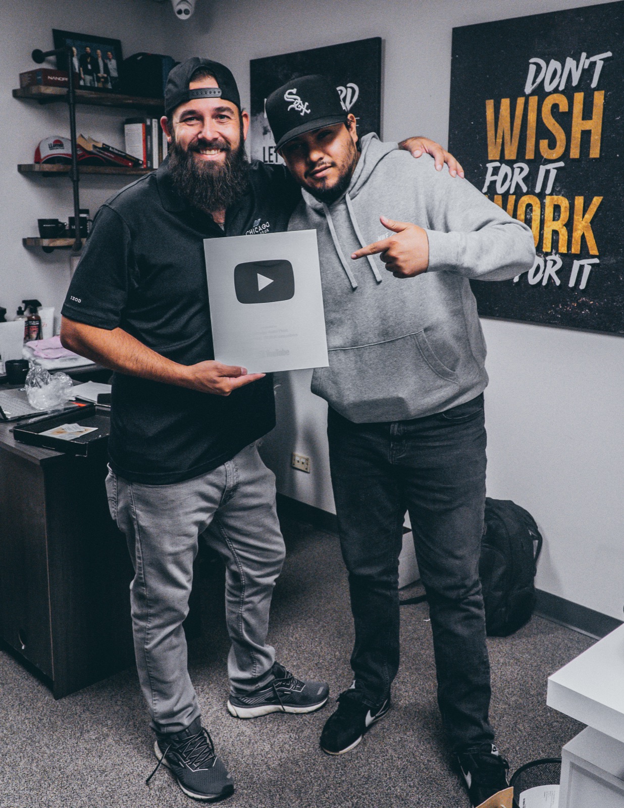 Chicago Auto Pros YouTube Silver Play Button, 100K subscribers